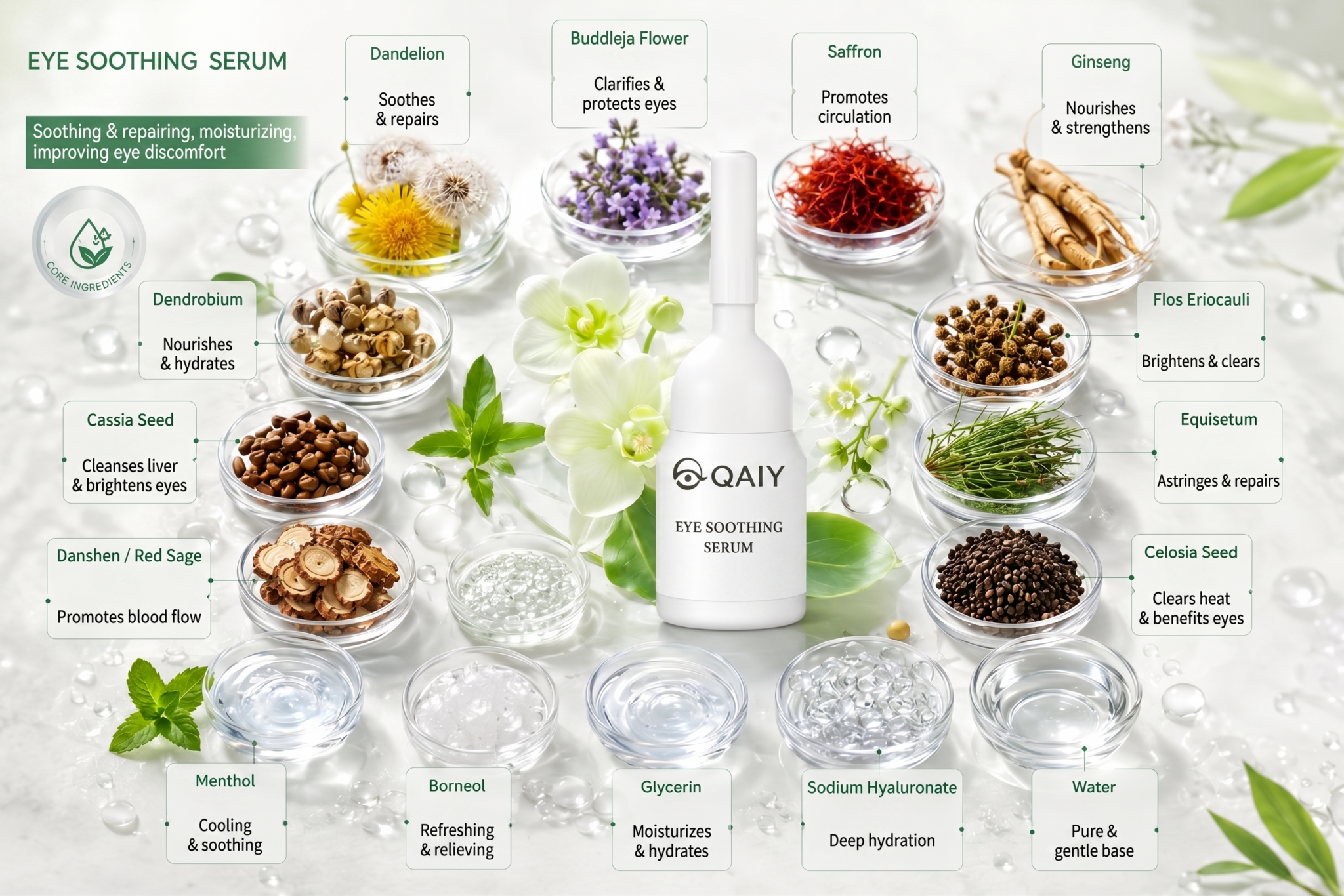 Q-Eyes - Eye Soothing Serum Ingredients